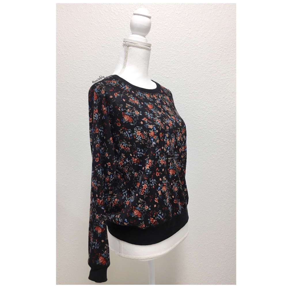 F21 floral pullover sweater - Picture 2 of 6